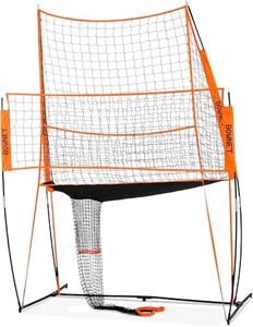Bownet Sports Volleyball Practice Station, Orange, 8' x 11' (Bow-VB Practice Net)
