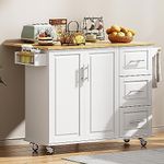SDHYL Mobile Kitchen Island with St