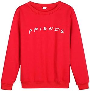 Aganmi Unisex Fashion Friend Hoodie Sweatshirt Friend TV Show Merchandise Women Men Tops Hoodies Sweater Funny Hooded Pullover (XL, Friend Sweatshirt Red 5)