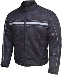 WICKED STOCK Motorcycle Jacket-Biker Jacket-CE Armor Motorcycle Jacket Men-High Visibility Motorcycle Jacket with Armor