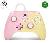 PowerA Advantage Wired Controller for Xbox Series X|S - Pink Lemonade, gamepad, wired video game controller, gaming controller, Xbox Series X|S