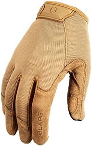 LAPG Men's Core Patrol Glove, Durable and Lightweight Tactical Work Gloves for Men, Touchscreen Compatible Shooting Gloves, Enhanced Grip for Better Control, Coyote, Large