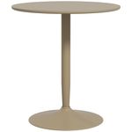 HOMCOM Round Dining Table, Modern Kitchen Table with Steel Base, Non-slip Foot Pad for Living Room, Dining Room, Black