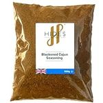 Hides Fine Foods - Blackened Cajun Seasoning, 500g - GMO Free - Suitable for Vegetarians - BBQ Seasoning - Meat Seasoning - Deep South Flavours - Perfect for Summer