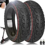 TREFAN 9.5 Inch Off-Road Tires 9.5 * 2.50 Tubeless Tires for NIU KQi3 Sports/Pro/Max Electric Scooter Front/Rear Wear-Resistant Vacuum Tires Replacement Wheels Self-Repairable Puncture-Proof (2 PCS)