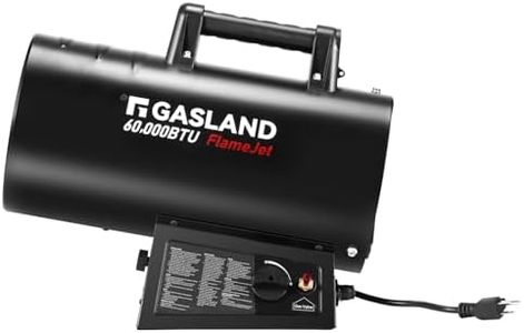 GASLAND FlameJet 60,000 BTU Propane Forced Air Heater, Portable Space Heater for Garage, Patio, Construction Sites