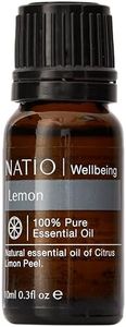 Natio Australia Wellbeing Pure Essential Oil - Lemon 10ml - 100% Pure & Natural Lemon Essential Oil - For Cleaning & Diffusers - Made in Australia