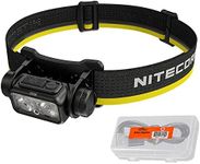 Nitecore NU40 Running Headlamp, 1000 Lumen USB-C Rechargeable Bright Lightweight for Camping, Hiking with Spotlight, Floodlight, Red Light and LumenTac Case
