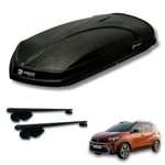 Away Car Roofbox (Textured) - 450 litres Capacity Car Rooftop Cargo Box/Carrier for Renault Triber | Aerodynamic Shape | Dual Opening | Waterproof Material | Special Lock System