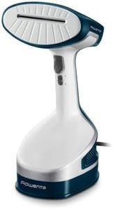 Rowenta X-Cel Handheld Steamer for Clothes 25 Second Heatup, 6.7 Ounce Capacity, Cotton, Wool, Poly, Silk, Linen, Nylon 1600 Watts Portable, Ironing, Garment Steamer, Travel Must Have DR8120,White