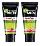 Garnier Acno Fight Face Wash for Men, 100g (Pack of 2)