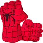 Kids Spider Gloves Toys Gift - Spider Toys Present Hands Infinity Gloves Costumes Fists Spider Gloves for Kids Spider Glove Gift for Kids Boys Girls Teenagers (Red 1 Pair)