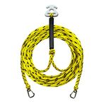 NIUTRIP Boat Tow Harness for Towing 4 Riders Watersport, Towable Tube, Water Ski, Wakeboard, Jet Ski, Seadoo, Waverunner, 16FT Tow Rope with a Durable Quick Connect and Two Hooks