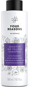 Four Reasons No Nothing Sensitive No Yellow Shampoo - Unscented Silver Shampoo for Blonde, Streaked and Grey Hair ​​ | 100% Vegan | 300 ml