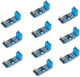 JESSINIE 10Pcs NE555 Pulse Generator Square Wave Rectangular NE555 Adjustable Frequency Pulse Generator Module Single Channel Signal Output Frequency Duty Cycle Square Wave Module Board