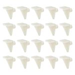 uxcell Plastic Shelf Support Pegs 20pcs 5mm Cabinet Shelf Clips Shelf Bracket Holder Peg for Kitchen Furniture Book Shelves Supplies