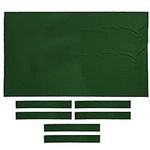 DYNWAVE Professional 7 or 8 Foot Pool Table Cloth Felt – 0.9mm Thick & High Accuracy Pre-Cut Bed and Rails Strips for 7ft 8ft Snooker Billiards Table - 8ft Green