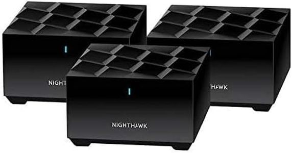 Netgear Nighthawk Whole Home Mesh WiFi 6 System, 3-Pack (MK63-100NAS)