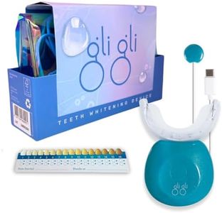 GLI GLI Teeth Whitening Light (Comes Without gels) with 16 LED Lights with case & Shade Guide, Wireless, 30 Minutes auto Countdown, Mouth Tray Teeth Whitening Accelerator Light Device, USB-C Charging