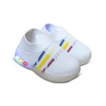 FootStation Baby-Boys : Infant'S Led Light Shoe|Age 0-22 Month|Jugnu (White, 6 Months)