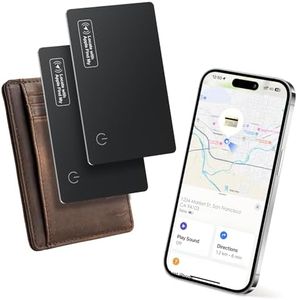 Wallet Tracker Card Airt-Tag Tracking 2 Pack - (iOS Only) Work with Apple Find My, Bluetooth Tracker, 0.07in Slim, IP68 Waterproof, Item Locator for Luggage, Passports, Purse, Gift for Men Women