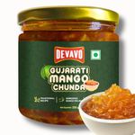 Devavo Gujarati Mango Chunda | Sweet & Shredded Mango Relish | Traditional Recipe | Handmade with Love | No Artificial Colour & Flavour (250 g)