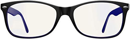 Swanwick Blue Light Blocking Glasses for Women, Men Anti Eyestrain Headache for Computer, Gaming, TV, Phone Screen. Sleep Aid. Classic Day Swannies (Regular, Black)