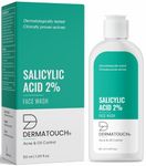 DERMATOUCH Salicylic Acid 2% Face Wash | For Acne & Oil Control | Suitable to All Skin Types | For both Men & Women | 50ML