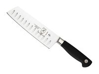 Mercer Culinary Genesis 7-Inch Nakiri-Granton Edge, Stainless Steel, Black, 38x10x3 cm