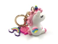 Good Goody Cute Unicorn (White) Heavy Keyring | Fancy Heavy Quality Jewellery and Key Chain | for Men,Women,Girls,Boys,Kids | Quirky Multipurpose Accessory