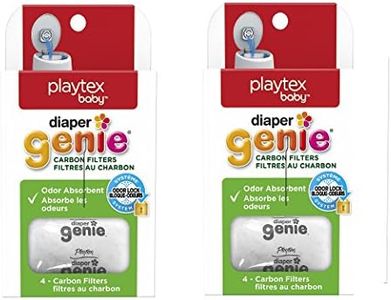 Playtex Carbon Filter Refill Tray for Diaper Genie Diaper Pails, White (Pack of 2)