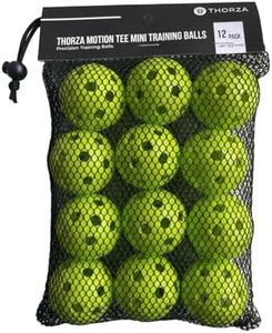 Thorza 42mm (1.65") Golf Ball Size Practice Tee Popper Balls, Pack of 12