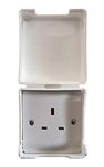 BabySecurity Electric Plug Socket Cover (1 Pack, Single) Prevents Tampering Accidents, Ideal for Home, School and Nurseries - White UK 3 Pin Plug