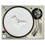 Dove White Pill/Rave Turntable slipmats - high quality - brand new (PAIR) (12inch)