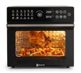 Bridge Pro 30 Litre Air Fryer Oven 1800W with Rotisserie Accessory Set - Extra Large Air Fryer for Family, 20 in 1 Dual Cook, Smart Dial, 360° Hot Air Circulation, Time & Temp Control, Fast Cooking