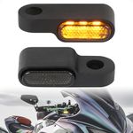 evermotor 12V Universal 2 Pieces E24 Mini Motorcycle LED Indicator Aluminium with Beautiful Surface Treatment IP67 Waterproof E-mark