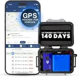 Brickhouse Security 140-Day LTE Magnetic GPS Tracker Cellular Real-Time Slap and Track GPS Tracking Device with Magnetic Case & Extended Battery for Tracking Cars Vehicles Truck Kids Teens Elderly. Subscription Required!