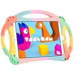 TopEsct iPad Mini Case, iPad Mini 2 Case, Kids Case for iPad Mini 5 4 3 2 1, Silicone Childproof Cover for 7.9 inch iPad Mini, Built-in Handle Stand, Comes with a Strap(Rainbow)