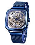 FORSINING Analogue Men's Watch (Blue Dial Blue Colored Strap)