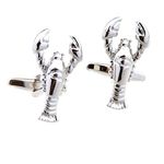 MRCUFF Lobster Maine Pair Cufflinks in a Presentation Gift Box & Polishing Cloth