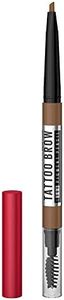 Maybelline New York Tattoo Brow 36h Brow Pencil - Natural Brown, Creamy Powder Texture, Precision Tip. Maybelline New York Tattoo Brow Eyebrow Pencil Lasts Up To 36Hr, Smudge & Water-proof | 0.25 g