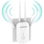 WONLINK WiFi Extender WiFi Booster WiFi Range Extender WiFi Extenders Signal Booster for Home 1200Mbps Dual Band 5GHz 2.4GHz Internet Extender Booster WiFi Repeater, WPS 1-Tap Setup