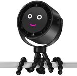 5000mAh Portable Stroller Fan with LCD Display, 5-Speed, Rechargeable Battery Operated, 360° Rotation, Tripod Clip, 17-Hour Battery Life for Carseat, Strollers, Cribs, Wheelchairs, Bedrooms & Travel