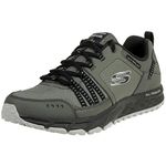 Skechers Men's Escape Plan Trainers, Grey Charcoal Black, 10 UK