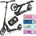 BOLDCUBE Big Wheeler | Scooter for Kids & Teens Ages 7+ Years | Play & Commute | Front Suspension | Height Adjustable 86 to 111 cm