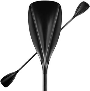 LIOOBO Kayak Paddle 89in: Aluminum Shaft Kayaks Paddles, 1Pc Double Sided Paddle, Adjustable Kayaking Oars for Boating Canoeing Paddle Board (Black)