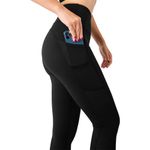 SEEMLY High Waisted Leggings with Pockets for Tummy Control | Breathable Yoga Pants Pack of 01, Black, X-Large