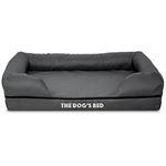 Outer Cover ONLY (Outer Cover ONLY - NO Bed, NO Waterproof Inner) for The Dog's Bed, Washable Quality Oxford Fabric, Small (Grey with Black Piping)