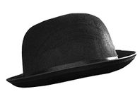 Bowler Hat - Fancy Dress Accessory Mens Ladies 55cm Circumference Felt Victorian Gent Costume Accessory - Pack Of 1