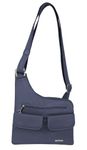 Travelon Anti-Theft Cross-Body Bag, One Size, Midnight, Two Pocket